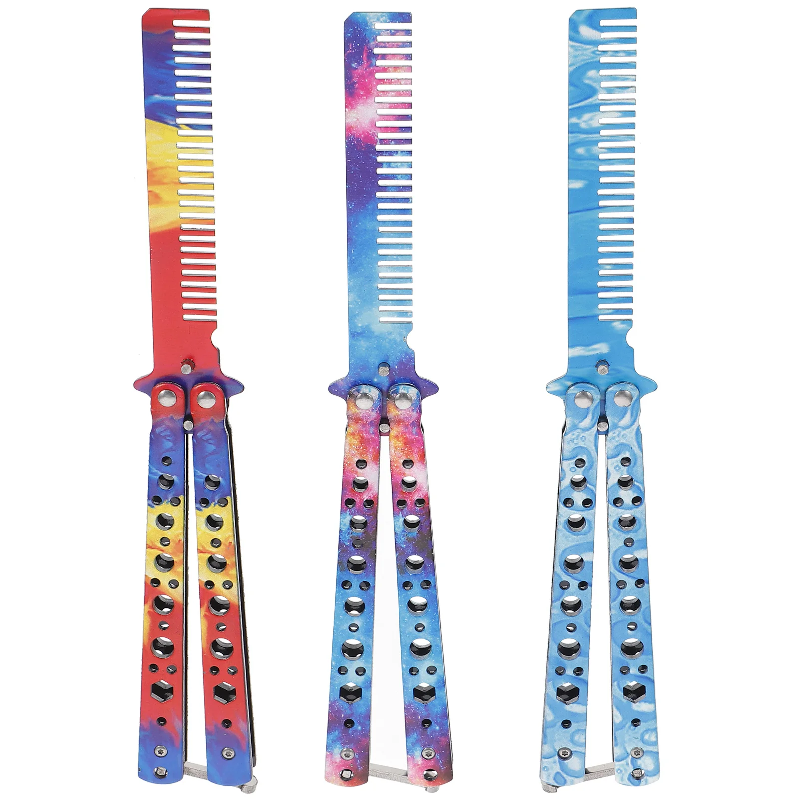 3Pcs Butterflies Comb Foldable Outdoor Stainless Steel Practice Tool Training Comb Hair Styling Tool
3Pcs Butterflies Comb Foldable Outdoor Stainless Steel Practice Tool Training Comb Hair Styling Tool