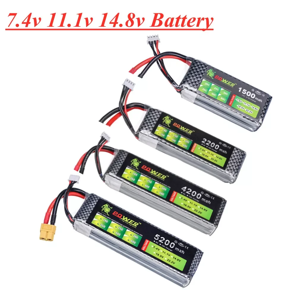 2022NEW Lipo Battery 7.4v 11.1v 14.8v For RC Toys Car Boats Drone spare Parts 1500mah 2200mAh 2800mah 4200mah 5200mah Battery XT
2022NEW Lipo Battery 7.4v 11.1v 14.8v For RC Toys Car Boats Drone spare Parts 1500mah 2200mAh 2800mah 4200mah 5200mah Battery XT