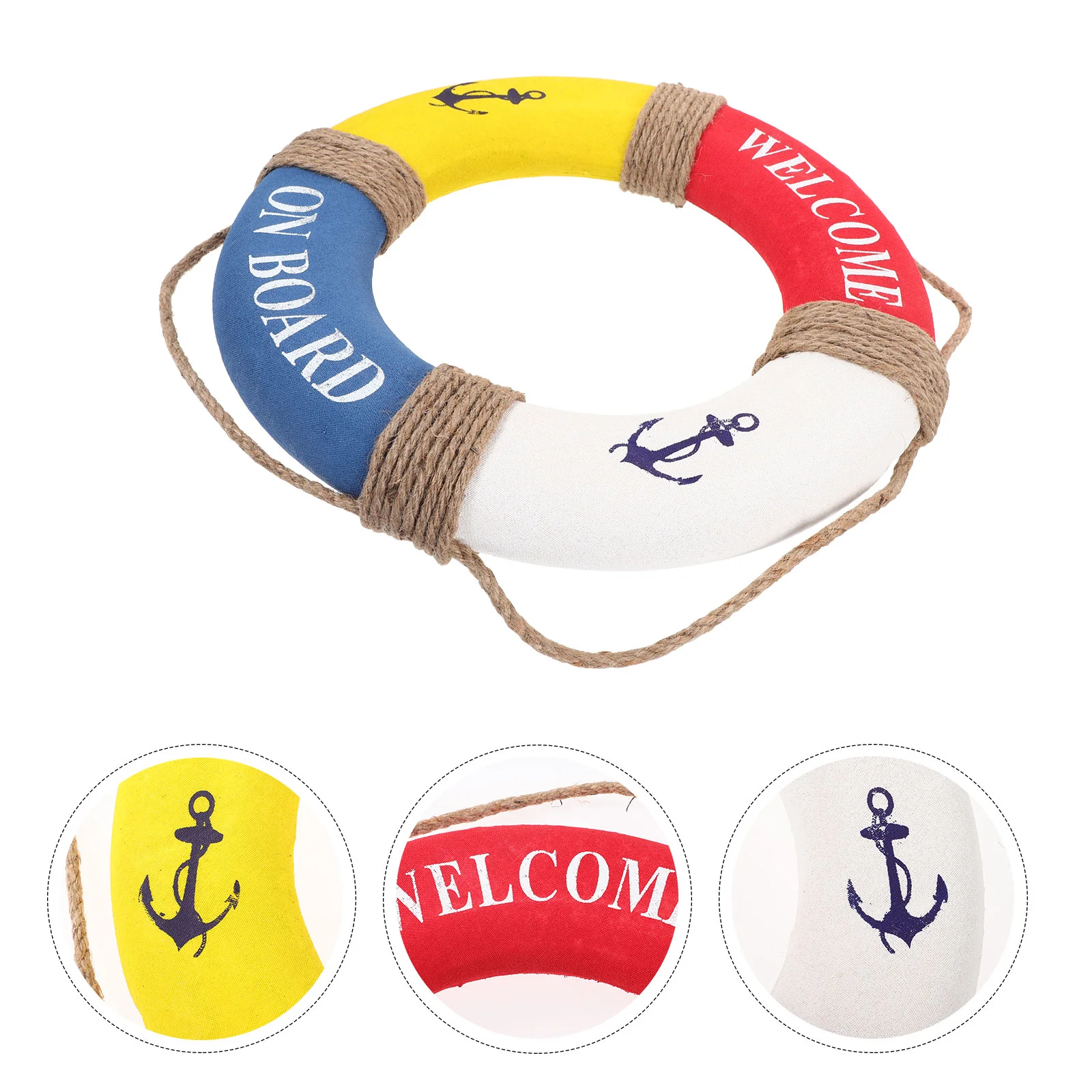 Nautical Welcome On Board Life Ring Wall Nautical Coastal Beach Wall Hanging Ornaments 40cm ( Red and Yellow )
Nautical Welcome On Board Life Ring Wall Nautical Coastal Beach Wall Hanging Ornaments 40cm ( Red and Yellow )