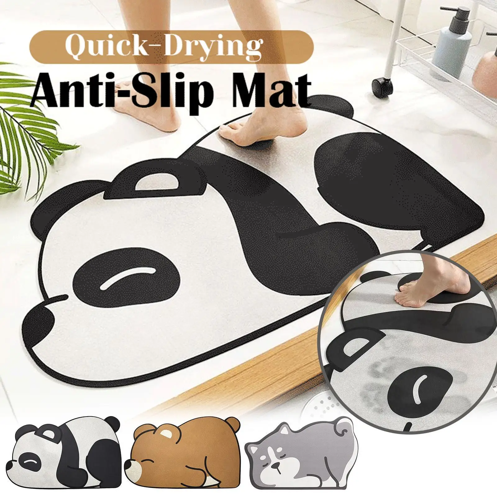 Cute Cat Dog Panda Quick Drying Anti-Slip Mat Super Absorbent Bath Mat Floor Mats Toilet Carpet For Home Bathroom Decoration
Cute Cat Dog Panda Quick Drying Anti-Slip Mat Super Absorbent Bath Mat Floor Mats Toilet Carpet For Home Bathroom Decoration