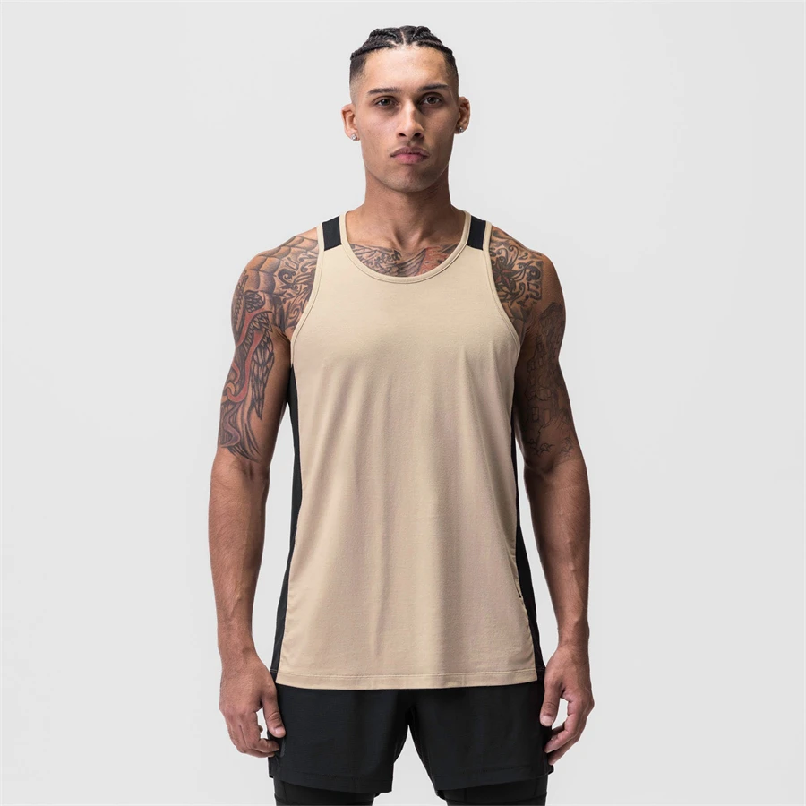 2023 Men Tank top Gym Mesh splice Workout Fitness Bodybuilding sleeveless shirt clothing Sports Singlet vest men Undershirt
2023 Men Tank top Gym Mesh splice Workout Fitness Bodybuilding sleeveless shirt clothing Sports Singlet vest men Undershirt