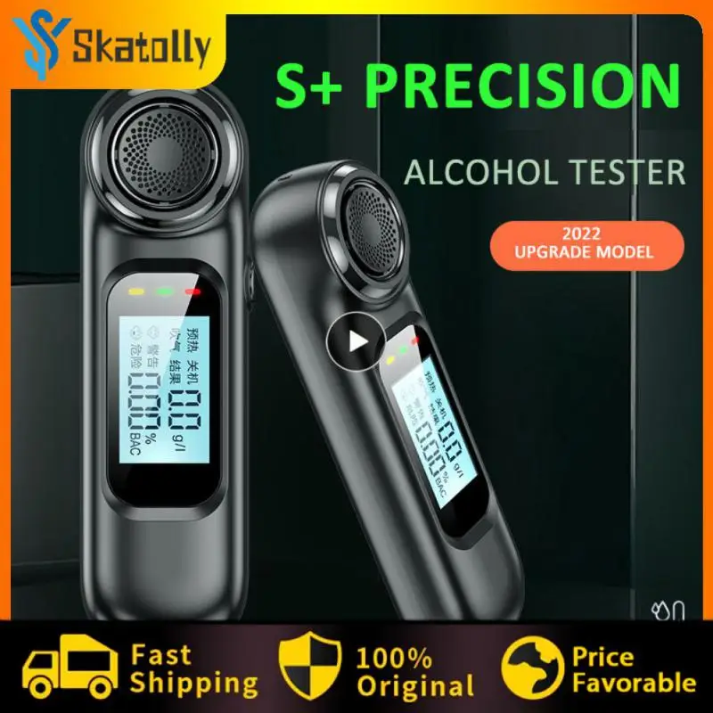 

5v Non-contact Alcohol Concentration Detector Led Large Screen Display Breath Alcohol Tester Portable Breathalyzer Analyzer