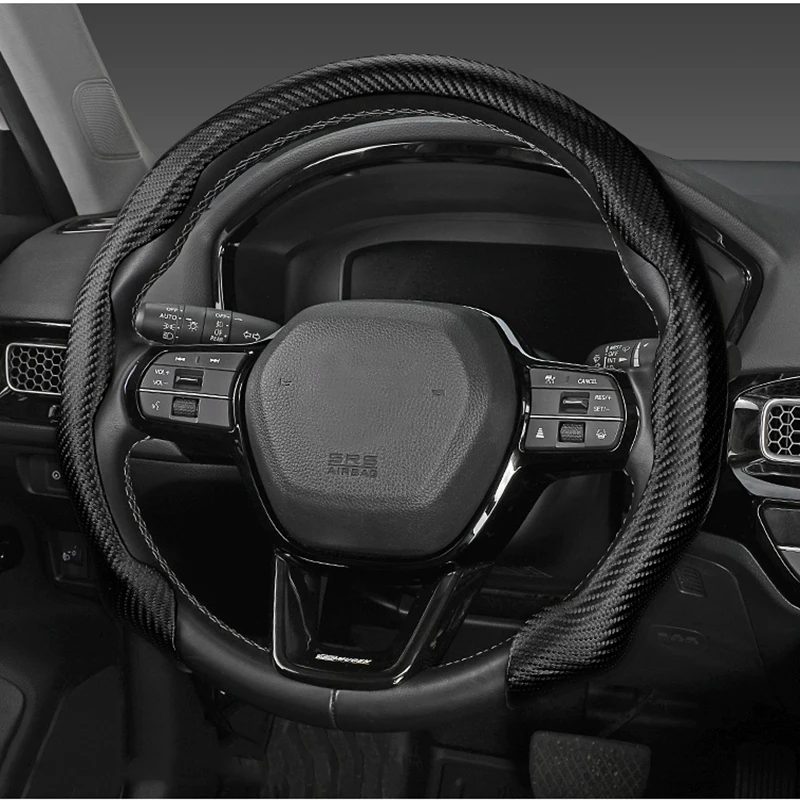 Carbon Fiber Car Steering Wheel Booster Cover Universal 38cm 15inch Non-Slip Carbon Fiber handle Non-slip Interior Accessories
Carbon Fiber Car Steering Wheel Booster Cover Universal 38cm 15inch Non-Slip Carbon Fiber handle Non-slip Interior Accessories