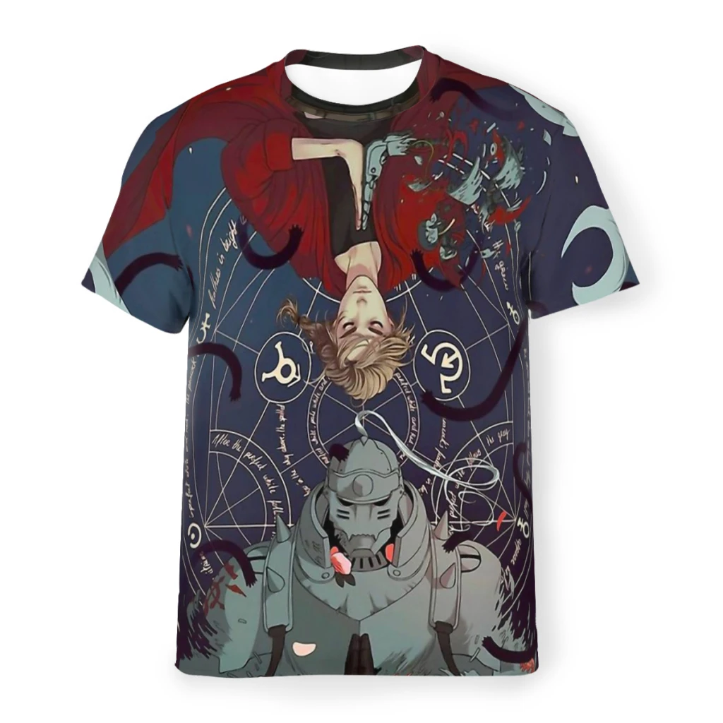 Polyester TShirts FULL METAL ALCHEMIST French and Indian Print Homme Thin T Shirt Funny Tops
Polyester TShirts FULL METAL ALCHEMIST French and Indian Print Homme Thin T Shirt Funny Tops