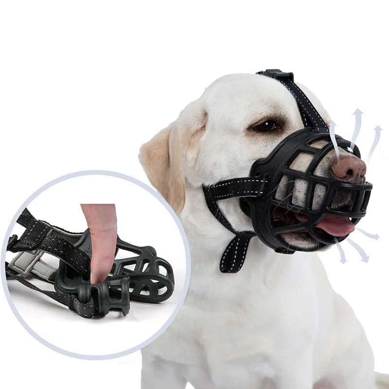 Breathable Dog Muzzle Basket Muzzle Anti-Biting Dog Mouth Cover Perfect for Grooming and Training Large Aggressive Reactive Dogs
Breathable Dog Muzzle Basket Muzzle Anti-Biting Dog Mouth Cover Perfect for Grooming and Training Large Aggressive Reactive Dogs