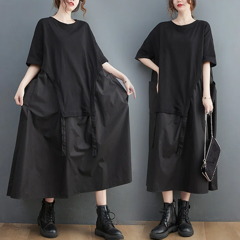 Large Pockets Design Long Women's Dress Boho Ethnic Bohemian Cotton Short Sleeve O Neck Vintage Casual Loose Long Dresses
Large Pockets Design Long Women's Dress Boho Ethnic Bohemian Cotton Short Sleeve O Neck Vintage Casual Loose Long Dresses