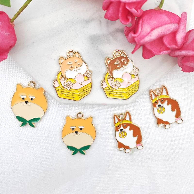 10pcs Alloy Pendant Cartoon Dog Pendant Earrings DIY Keychain Bracelet Earring Pendant Charms for Jewelry Making Bulk
10pcs Alloy Pendant Cartoon Dog Pendant Earrings DIY Keychain Bracelet Earring Pendant Charms for Jewelry Making Bulk