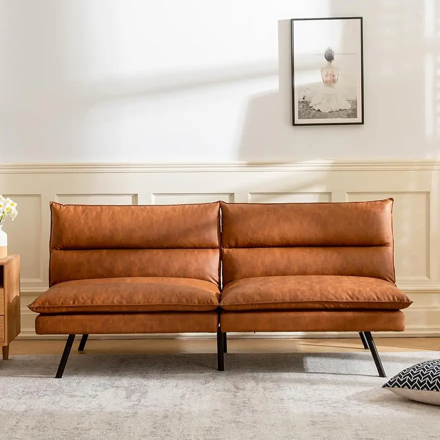 Vyfipt Futon Couch,3" Memory Foam Small Splitback, Faux Leather Modern Loveseat for Living, Apartment,Studio,Guest Room
Vyfipt Futon Couch,3" Memory Foam Small Splitback, Faux Leather Modern Loveseat for Living, Apartment,Studio,Guest Room