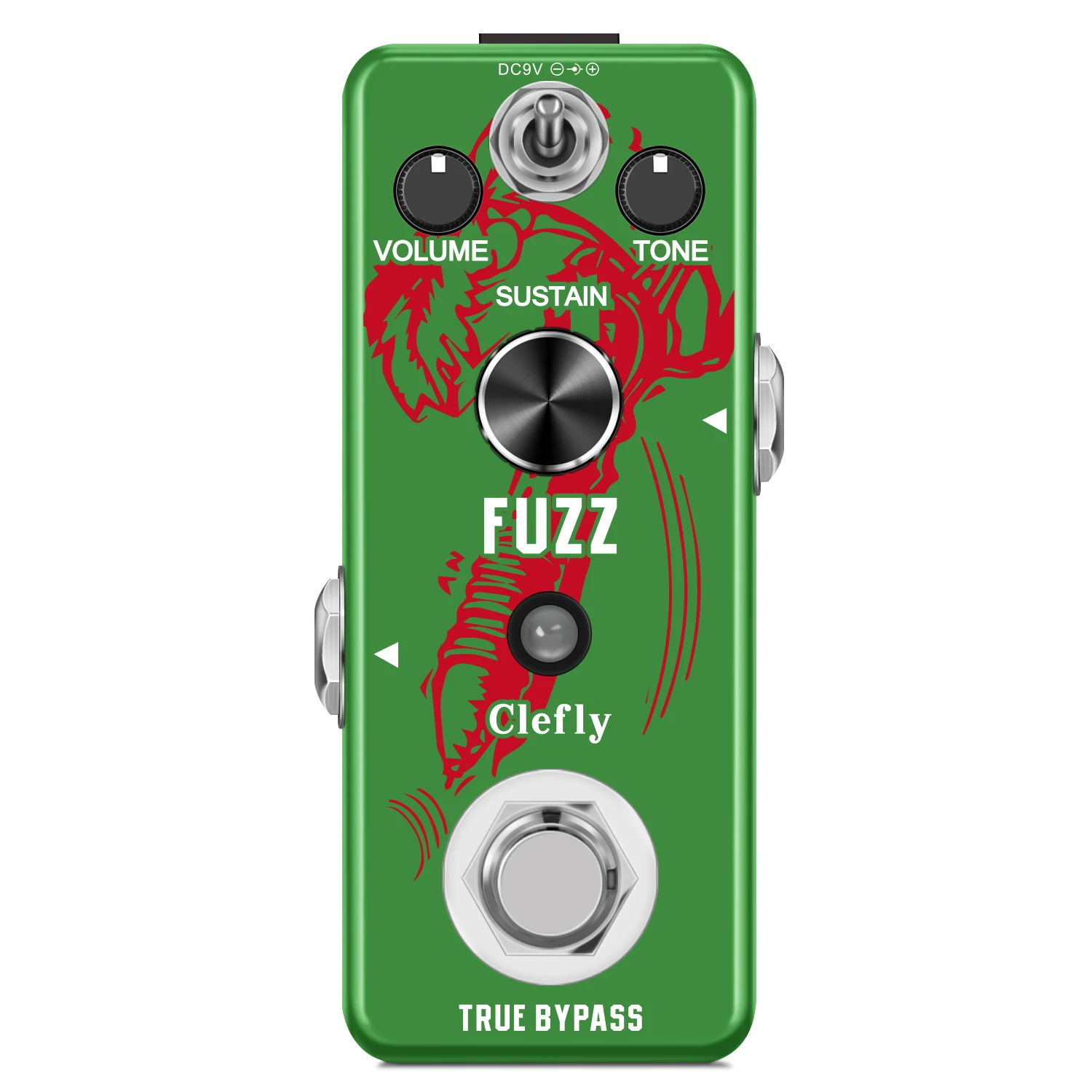 Clefly LEF-306 Fuzz педаль для электрической гитары и басов, традиционная металлическая оболочка
Clefly LEF-306 Fuzz педаль для электрической гитары и басов, традиционная металлическая оболочка