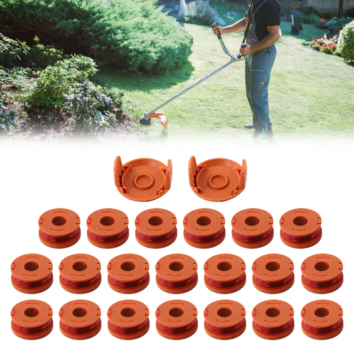 Trimmer Spool Cord Cap Replacement For Worx WA0010 WG154 WG163 WG180 Parts Suitable For Multiple Models Sturdy And Durable
Trimmer Spool Cord Cap Replacement For Worx WA0010 WG154 WG163 WG180 Parts Suitable For Multiple Models Sturdy And Durable