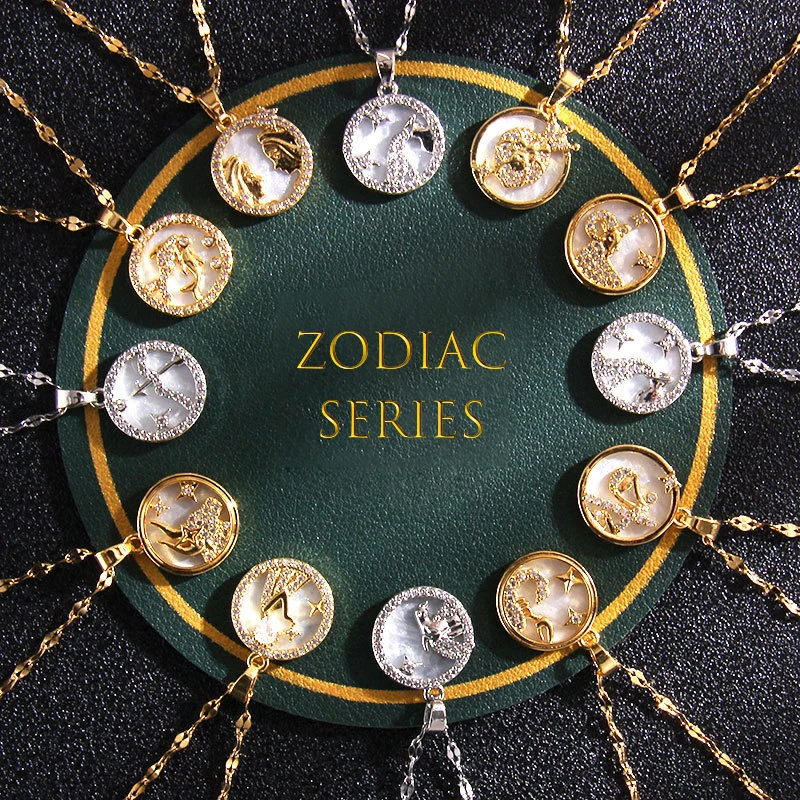 Carlidana Stainless Steel 12 Horoscope Zodiac Sign Golden/Silver Color Pendant Necklace Aries Leo 12 Constellation Jewelry Women
Carlidana Stainless Steel 12 Horoscope Zodiac Sign Golden/Silver Color Pendant Necklace Aries Leo 12 Constellation Jewelry Women