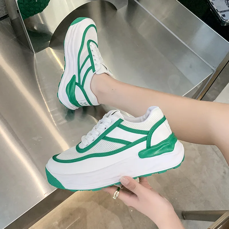 Pop Shoes Women's Breathable Mesh Surface Spring and Summer New Thick Bottom Increased Korean Student Casual Sports Shoes
Pop Shoes Women's Breathable Mesh Surface Spring and Summer New Thick Bottom Increased Korean Student Casual Sports Shoes