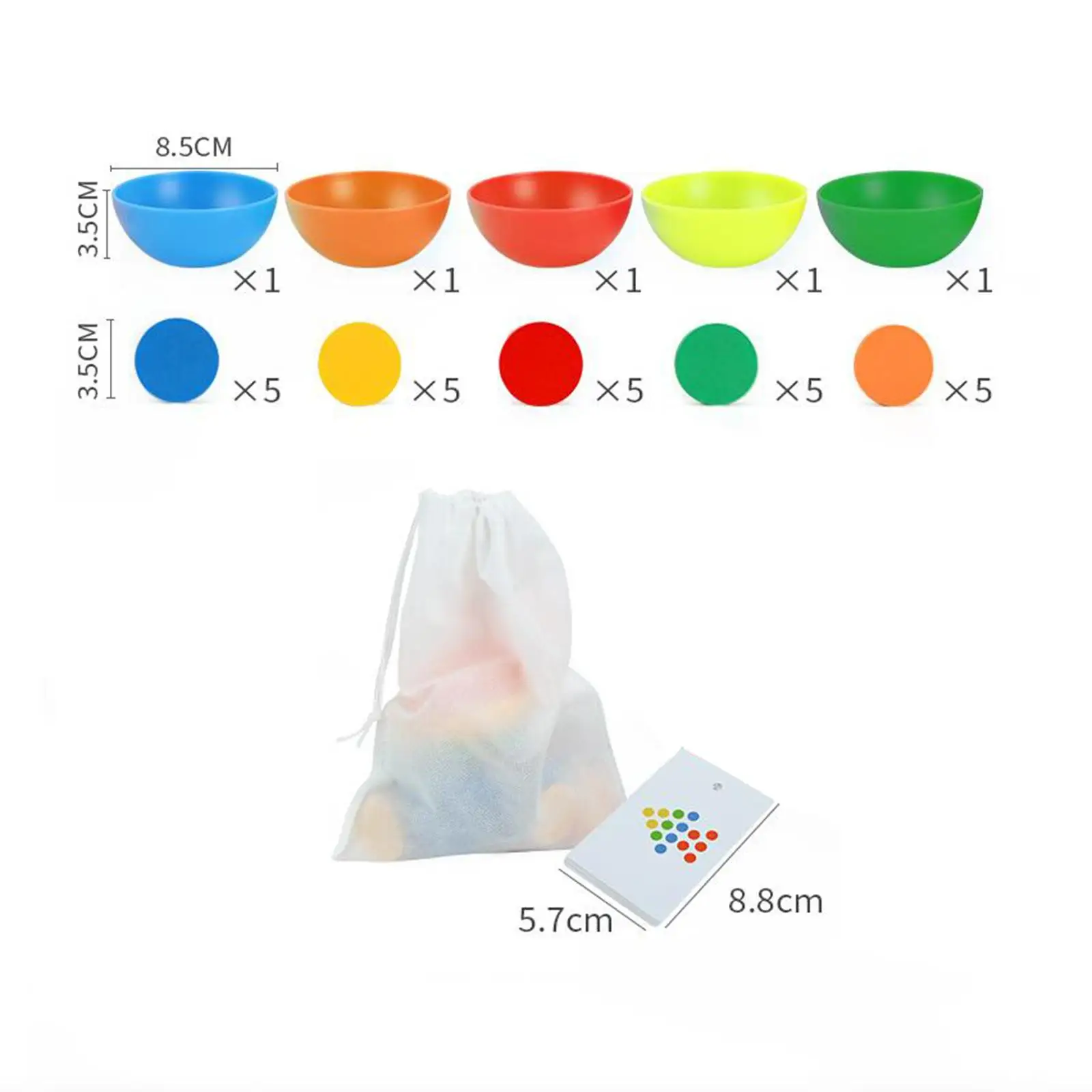 Color Matching Bowl Hand Eye Coordination Learning toy Educational Toy for Holidays Birthdays Party Boys and Girls Age 3+
Color Matching Bowl Hand Eye Coordination Learning toy Educational Toy for Holidays Birthdays Party Boys and Girls Age 3+