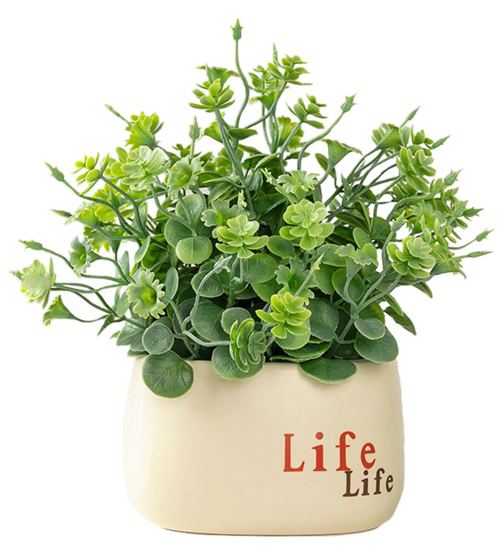 Mini Fake Eucalyptus Potted Plant, Small Artificial Green Plants with Vase for Home Kitchen Office Bedroom Decoration Indoor Déc
Mini Fake Eucalyptus Potted Plant, Small Artificial Green Plants with Vase for Home Kitchen Office Bedroom Decoration Indoor Déc