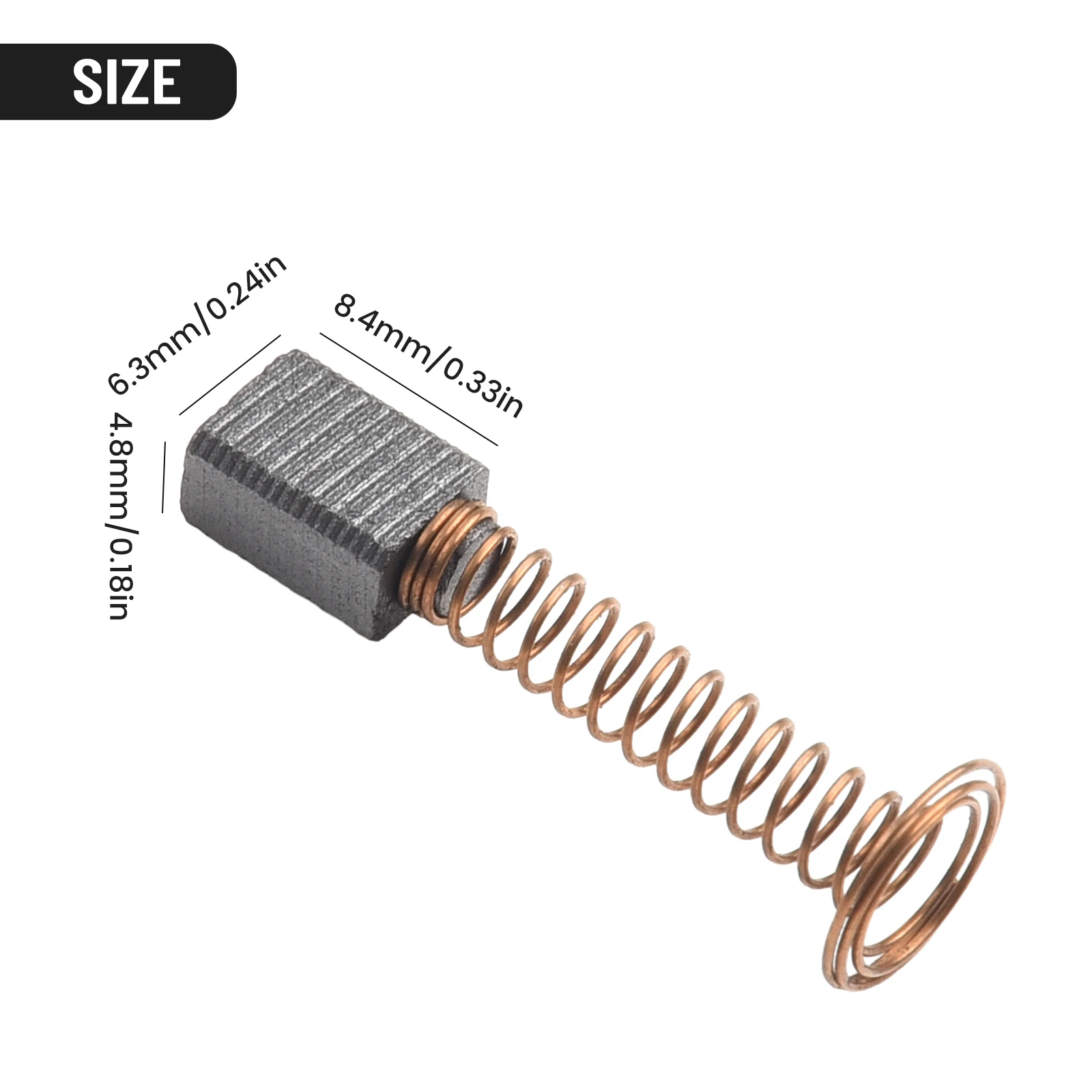 Carbon Brush Carbon Brushes 4.8×6.8×8.6mm Brushes Carbon Brushes For Dremel 4000 Metal+carbon Parts Accessories
Carbon Brush Carbon Brushes 4.8×6.8×8.6mm Brushes Carbon Brushes For Dremel 4000 Metal+carbon Parts Accessories