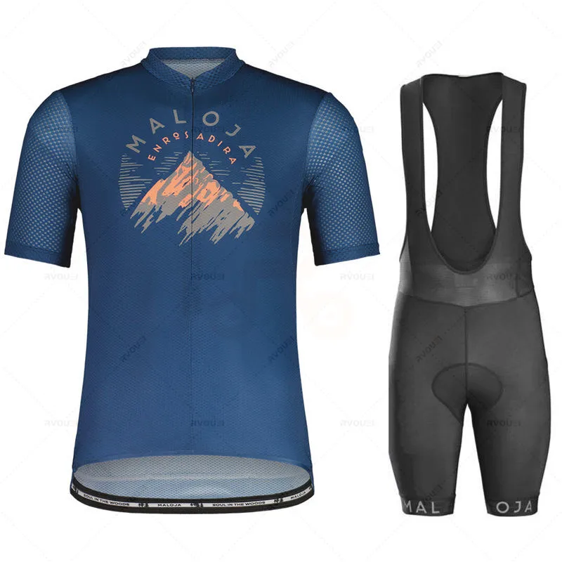 Malojaing новые мужские велосипедные Джерси летний комплект с коротким рукавом Maillot