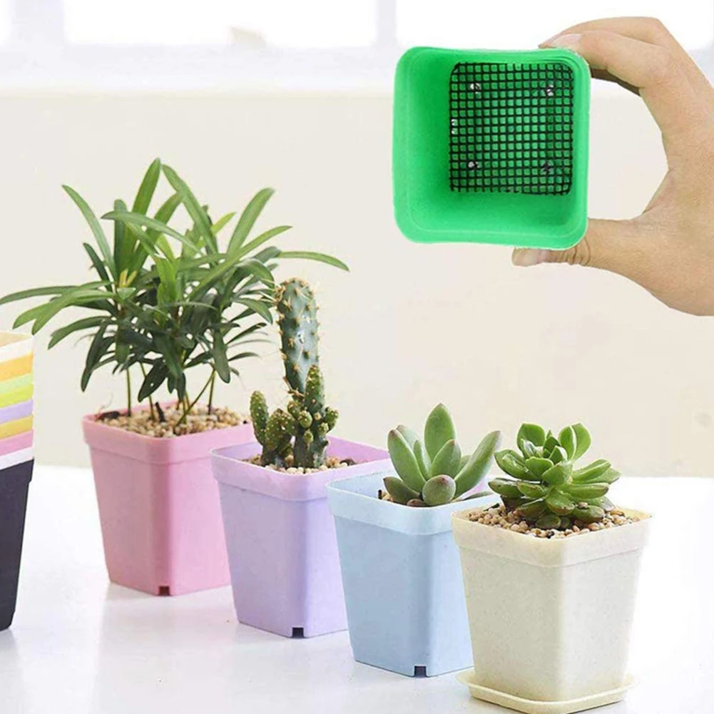 50 PCS Flowerpot Hole Mesh Mats Breathable Bonsai Basin Bottom Grid Pad Multi-function Plant Drainage Gasket Gardening Accessory
50 PCS Flowerpot Hole Mesh Mats Breathable Bonsai Basin Bottom Grid Pad Multi-function Plant Drainage Gasket Gardening Accessory