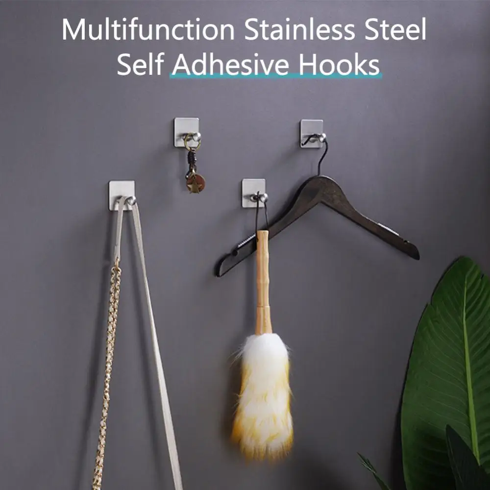 304 Stainless Steel Black Robe Bathroom Hooks Self-Adhesive Wall Hook Towel Coat Handbags Key Storage Hook Multi-Purpose Hooks
304 Stainless Steel Black Robe Bathroom Hooks Self-Adhesive Wall Hook Towel Coat Handbags Key Storage Hook Multi-Purpose Hooks