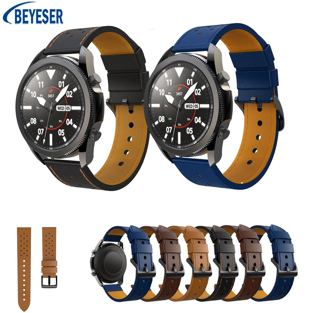 22mm Genuine Leather Strap For Samsung Watch3 45mm/Gear S3 SmartWatch Replace Band Wristband For Huawei Watch GT2/3/2Pro 46MM
22mm Genuine Leather Strap For Samsung Watch3 45mm/Gear S3 SmartWatch Replace Band Wristband For Huawei Watch GT2/3/2Pro 46MM