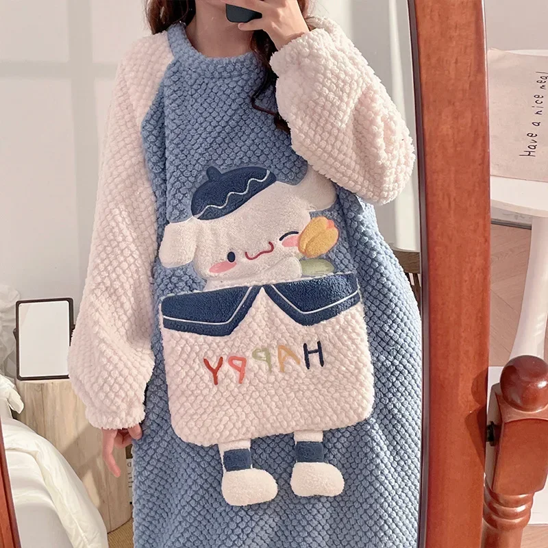 Anime Cinnamoroll Sanrio Kawaii Plush Pajamas Pochacco Cute Winter Warm Flannel Home Large Size 100kg Dress Birthday Girl Gift
Anime Cinnamoroll Sanrio Kawaii Plush Pajamas Pochacco Cute Winter Warm Flannel Home Large Size 100kg Dress Birthday Girl Gift