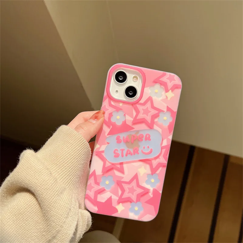 Pink Gradient Star Flower Phone Case Cover for IPhone 11 12 13 14 Pro Max Shockproof Cases for IPhone 14 Pro Max Case
Pink Gradient Star Flower Phone Case Cover for IPhone 11 12 13 14 Pro Max Shockproof Cases for IPhone 14 Pro Max Case