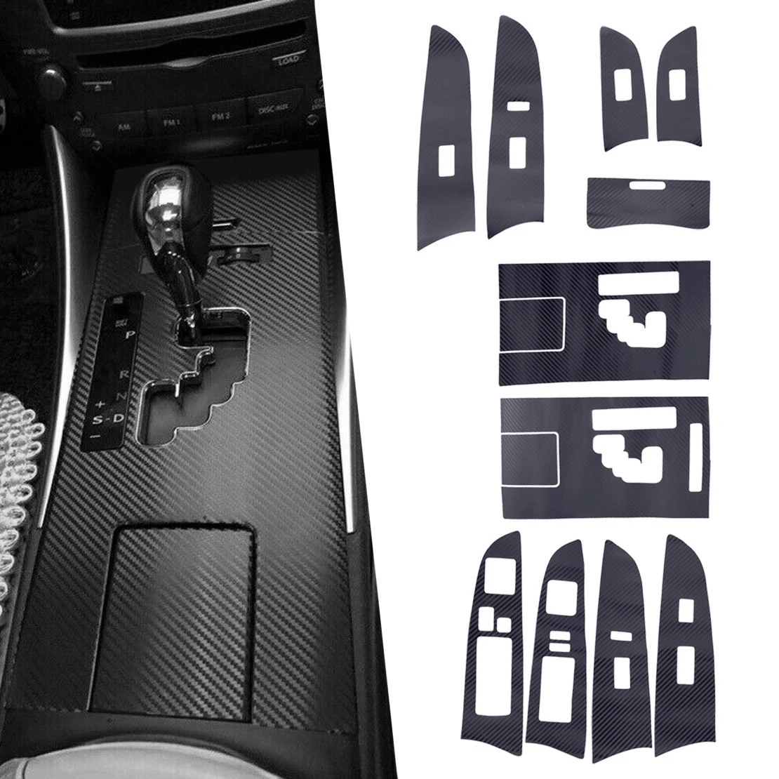 3D Black Carbon Fiber Style Interior Decoration Sticker Cover Trim Kit Fit For Lexus IS250 300 350 2006-2009 2010 2011 2012 LHD
3D Black Carbon Fiber Style Interior Decoration Sticker Cover Trim Kit Fit For Lexus IS250 300 350 2006-2009 2010 2011 2012 LHD