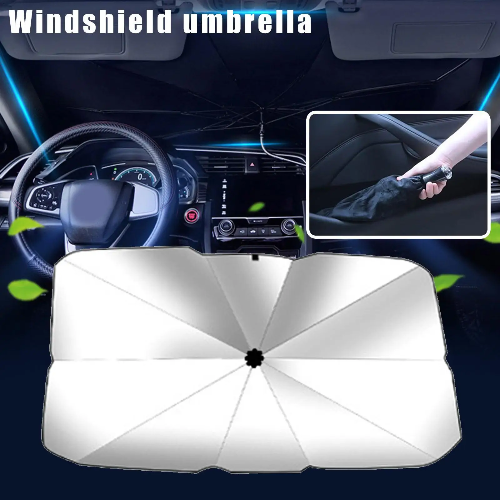Foldable Car Sunshade Umbrella Sun Shade for Car Window Summer Sun Protection Heat Insulation Cloth for Car Front Shading
Foldable Car Sunshade Umbrella Sun Shade for Car Window Summer Sun Protection Heat Insulation Cloth for Car Front Shading