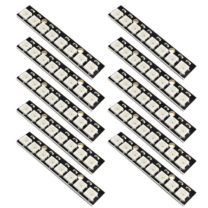 10PCS 8 Bits WS2812 5050 RGB LED Built-In Full Color-Driven Development Board
10PCS 8 Bits WS2812 5050 RGB LED Built-In Full Color-Driven Development Board