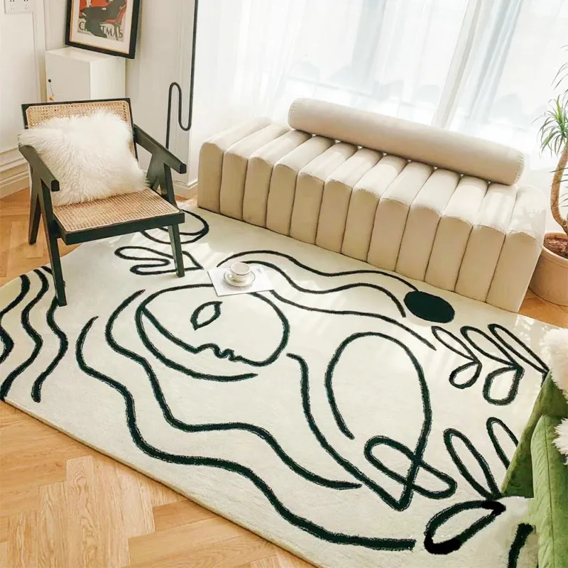 Nordic Light Luxury Carpet Living Room Sofa Coffee Table Non-slip Area Rug Home Decor Bedroom Soft Fluffy Bedside Floor Mat
Nordic Light Luxury Carpet Living Room Sofa Coffee Table Non-slip Area Rug Home Decor Bedroom Soft Fluffy Bedside Floor Mat