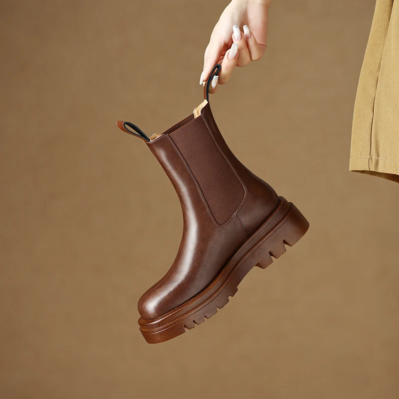 Osunlina Wool Fur Ankle Boots Genuine Leather Keep Warm Chelsea Boots Woman Round Toe Slip On Handmade Shoes Lady 2023 INS
Osunlina Wool Fur Ankle Boots Genuine Leather Keep Warm Chelsea Boots Woman Round Toe Slip On Handmade Shoes Lady 2023 INS
