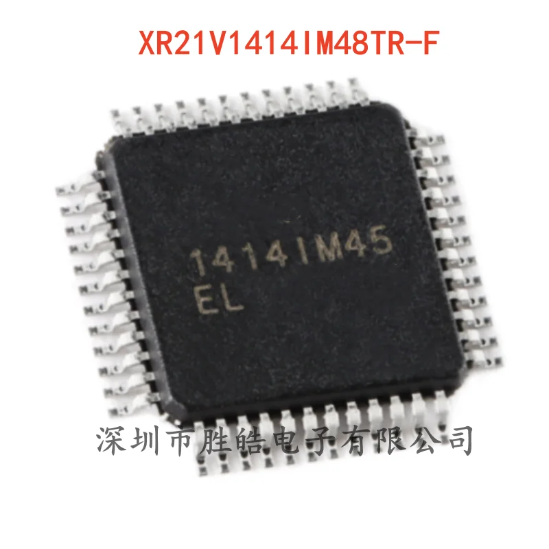 (2PCS) NEW XR21V1414IM48TR-F 4-Channel Full Speed USB UART Chip TQFP-48 XR21V1414IM48TR Integrated Circuit
(2PCS) NEW XR21V1414IM48TR-F 4-Channel Full Speed USB UART Chip TQFP-48 XR21V1414IM48TR Integrated Circuit
