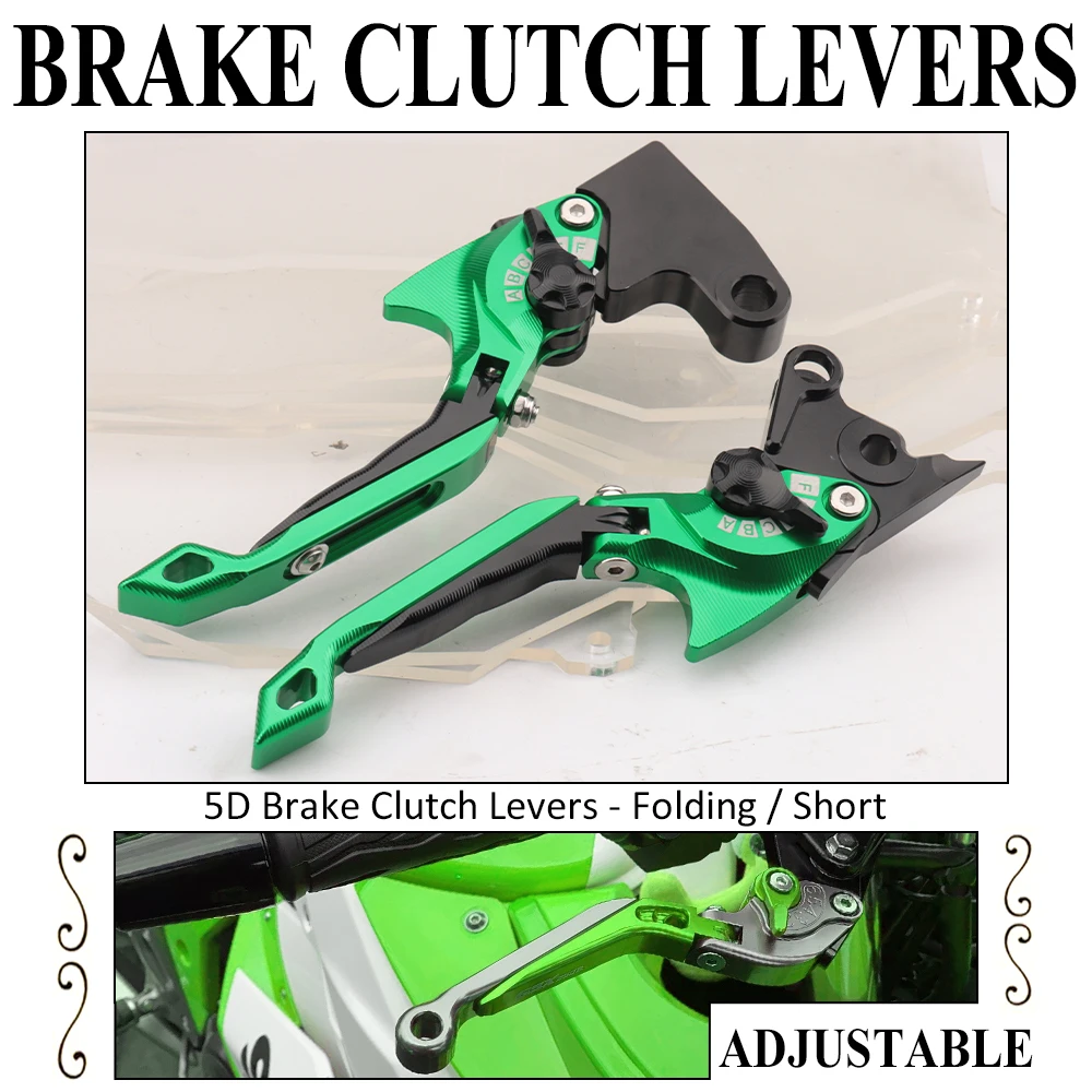 For Kawasaki Ninja 1000 NINJA1000 Tourer Z1000 SX Z1000SX Z750 R ZX-6R ZX6R ZX-10R ZX10R Short/Folding 5D Brake Clutch Levers
For Kawasaki Ninja 1000 NINJA1000 Tourer Z1000 SX Z1000SX Z750 R ZX-6R ZX6R ZX-10R ZX10R Short/Folding 5D Brake Clutch Levers