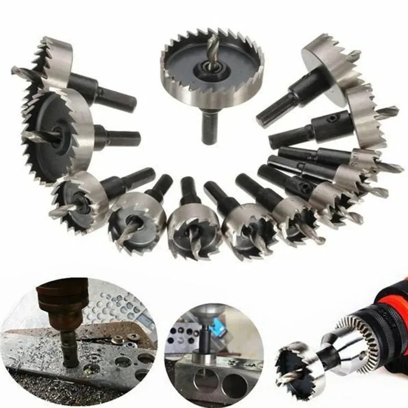 6/10/13pcs 16-65mm HSS Hole Saw Drill Bit Set Carbide Tip Hole Saw Cutter Core Drill Bit For Wood/Metal Drilling Tools Parts
6/10/13pcs 16-65mm HSS Hole Saw Drill Bit Set Carbide Tip Hole Saw Cutter Core Drill Bit For Wood/Metal Drilling Tools Parts