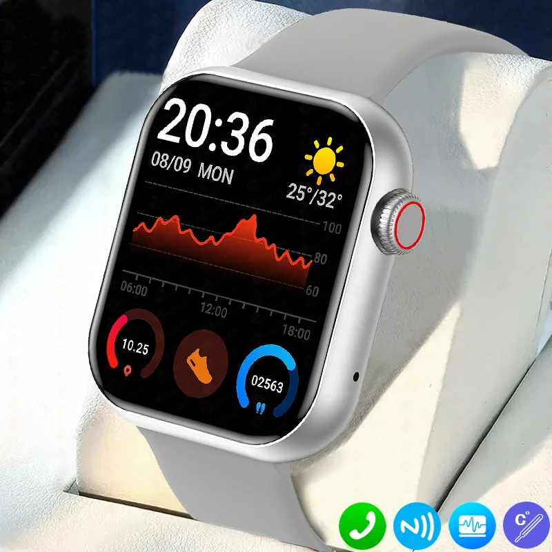 2023 New NFC ECG+PPG Smart Watch 1.83 inch Sports Fitness Watch Body Temperature Heart Rate Bluetooth Call Smart Watch Men Women
2023 New NFC ECG+PPG Smart Watch 1.83 inch Sports Fitness Watch Body Temperature Heart Rate Bluetooth Call Smart Watch Men Women