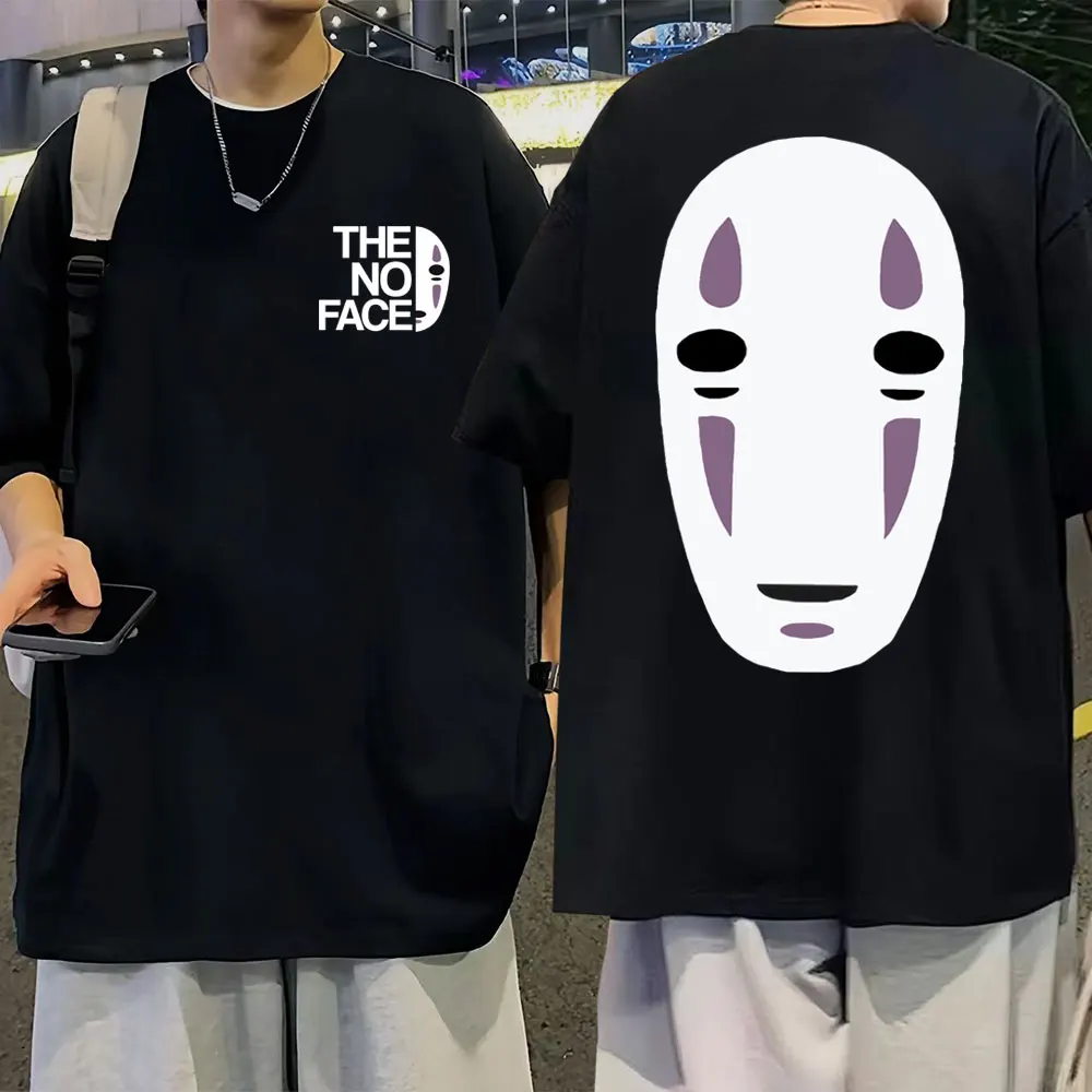 Japan Anime Spirited Away No Face Man Graphic T Shirt Men Women Summer Retro Fashion Cotton Tshirt Oversized T Shirts Streetwear
Japan Anime Spirited Away No Face Man Graphic T Shirt Men Women Summer Retro Fashion Cotton Tshirt Oversized T Shirts Streetwear