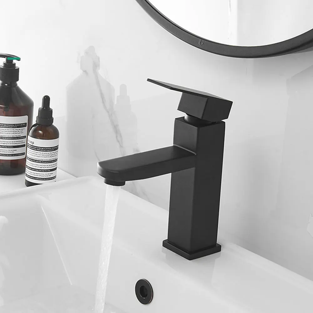 Single Handle Square Black Bathroom Basin Faucet Sink Faucet Stainless Steel Bathroom Accessories Deck Mounted Basin Tap
Single Handle Square Black Bathroom Basin Faucet Sink Faucet Stainless Steel Bathroom Accessories Deck Mounted Basin Tap