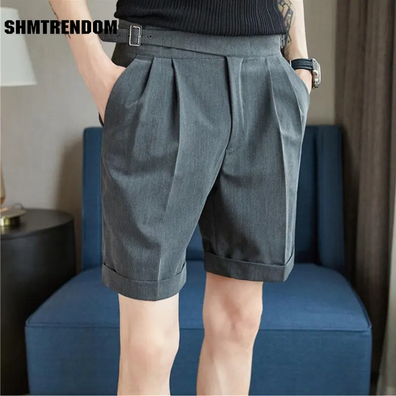 Мужские Плиссированные шорты, летние белые шорты-бермуды, рабочая одежда, Мужская дышащая крутая уличная одежда, модные шорты в Корейском стиле 36, 2023 
Мужские Плиссированные шорты, летние белые шорты-бермуды, рабочая одежда, Мужская дышащая крутая уличная одежда, модные шорты в Корейском стиле 36, 2023