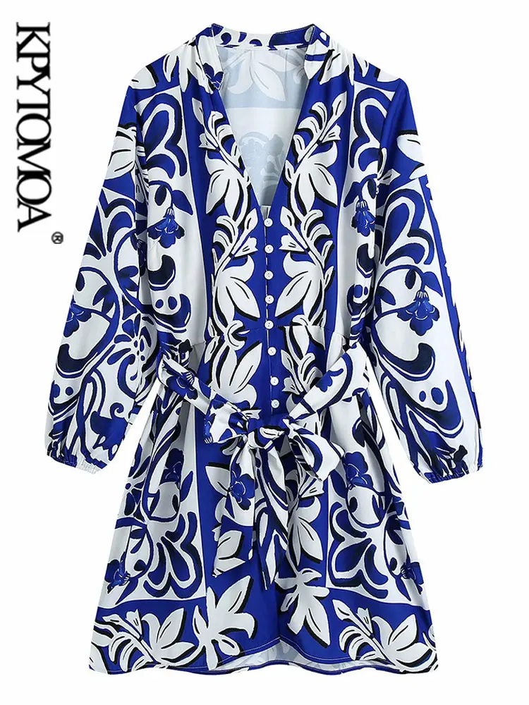 KPYTOMOA Women Fashion With Belt Totem Print Mini Shirt Dress Vintage Three Quarter Sleeve Button-up Female Dresses Mujer
KPYTOMOA Women Fashion With Belt Totem Print Mini Shirt Dress Vintage Three Quarter Sleeve Button-up Female Dresses Mujer