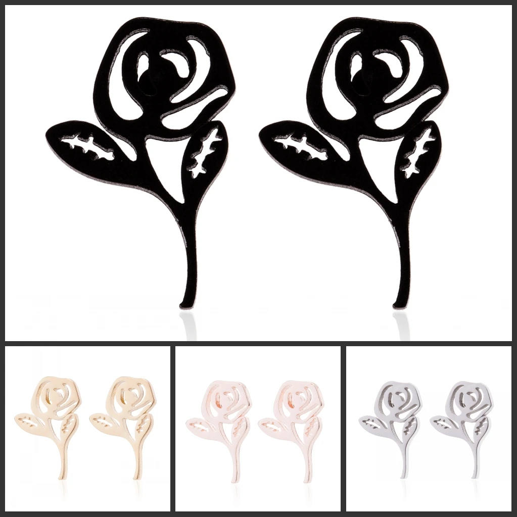 Women'S Gold And Silver Rose Earrings Women'S Fashion Rose Wedding Engagement Fashion Jewelry Gift
Women'S Gold And Silver Rose Earrings Women'S Fashion Rose Wedding Engagement Fashion Jewelry Gift