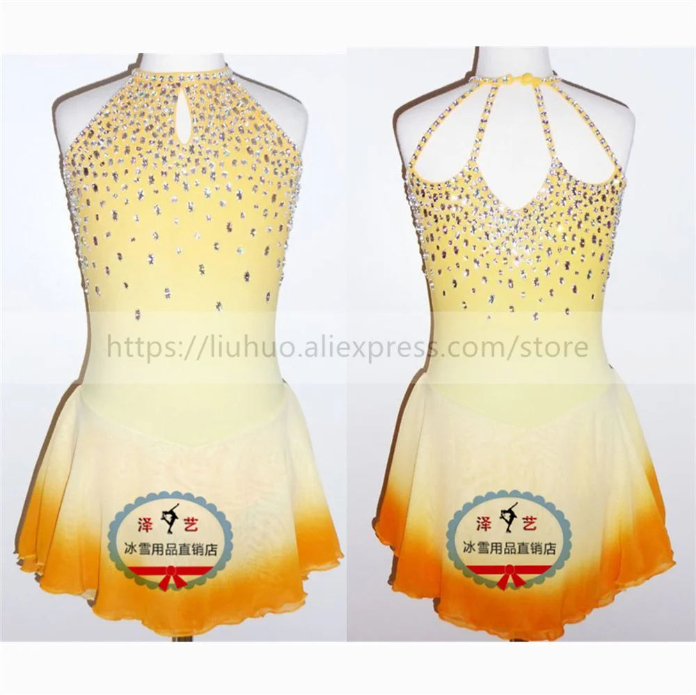 LIUHUO Women Aldult Girl Customize Costume Performance Competition Leotard Ice Figure Skating Dress Roller Yellow Gradient Teens
LIUHUO Women Aldult Girl Customize Costume Performance Competition Leotard Ice Figure Skating Dress Roller Yellow Gradient Teens