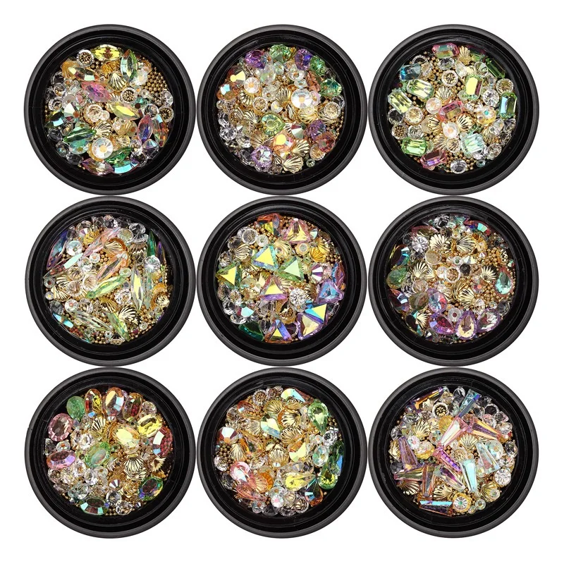 10 Packs New Nail Art Accessories Boxed Symphony Transparent Acrylic Point Bottom Drill Bare AB Steel Ball Metal Shell Mixed DIY
10 Packs New Nail Art Accessories Boxed Symphony Transparent Acrylic Point Bottom Drill Bare AB Steel Ball Metal Shell Mixed DIY