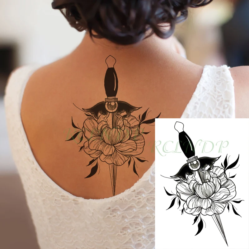 Waterproof Temporary Tattoo Sticker Sword Flower Rose Fake Tatto Flash Tatoo Back Leg Big Size Art for Women Men
Waterproof Temporary Tattoo Sticker Sword Flower Rose Fake Tatto Flash Tatoo Back Leg Big Size Art for Women Men