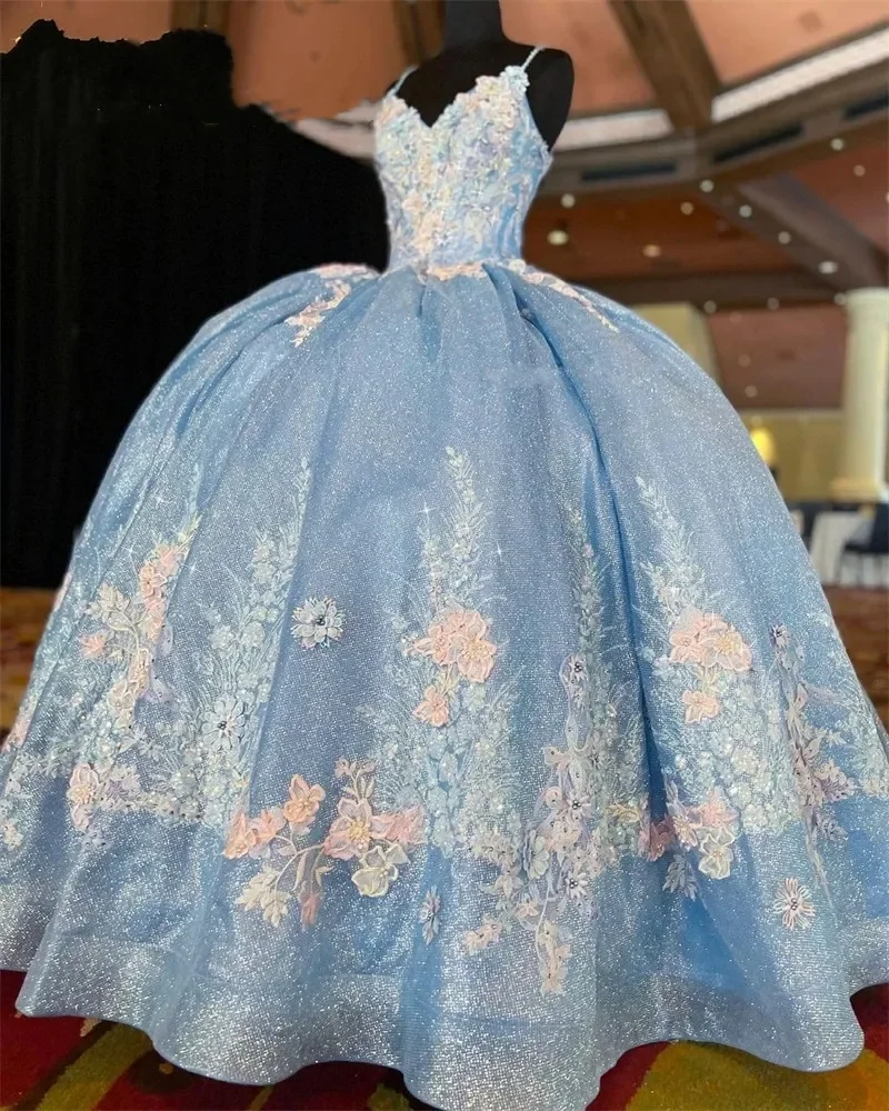 ANGELSBRIDEP Cinderella Baby Blue Sweetheart Quinceanera Dresses Appliques Ball Gown Lace Up Back Formal Prom Graduation Gowns
ANGELSBRIDEP Cinderella Baby Blue Sweetheart Quinceanera Dresses Appliques Ball Gown Lace Up Back Formal Prom Graduation Gowns