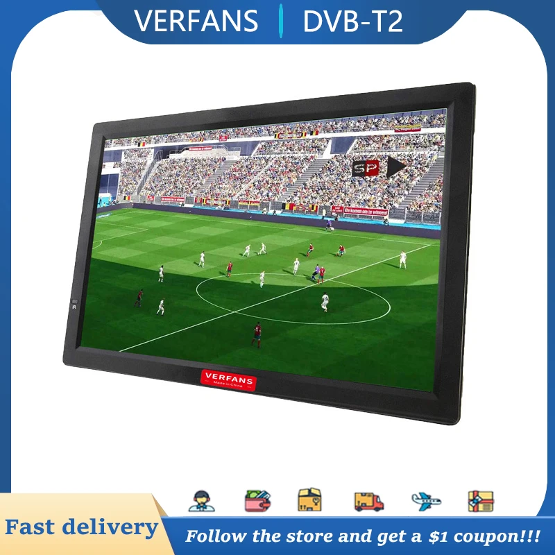 VERFANS 14 Inch HD Portable TV DVB-T2 ATSC Digital Analog Television Mini Small Car TV Support MP4 AC3 HDin Monitor For PS4 PS5 
VERFANS 14 Inch HD Portable TV DVB-T2 ATSC Digital Analog Television Mini Small Car TV Support MP4 AC3 HDin Monitor For PS4 PS5