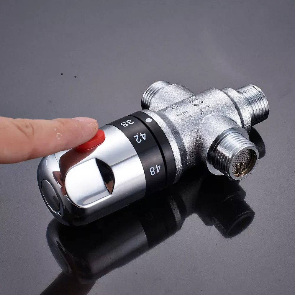 Thermostatic Mixer Valve Thermostatic Cartridge Chrome Temperature Control Shower Mixer Valve Constant Temperature Valve
Thermostatic Mixer Valve Thermostatic Cartridge Chrome Temperature Control Shower Mixer Valve Constant Temperature Valve