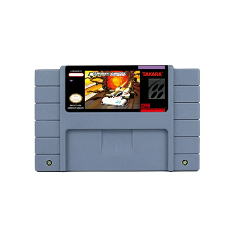 

Cyber Spin Action Game for SNES 16 BitRetro Cart Children Gift