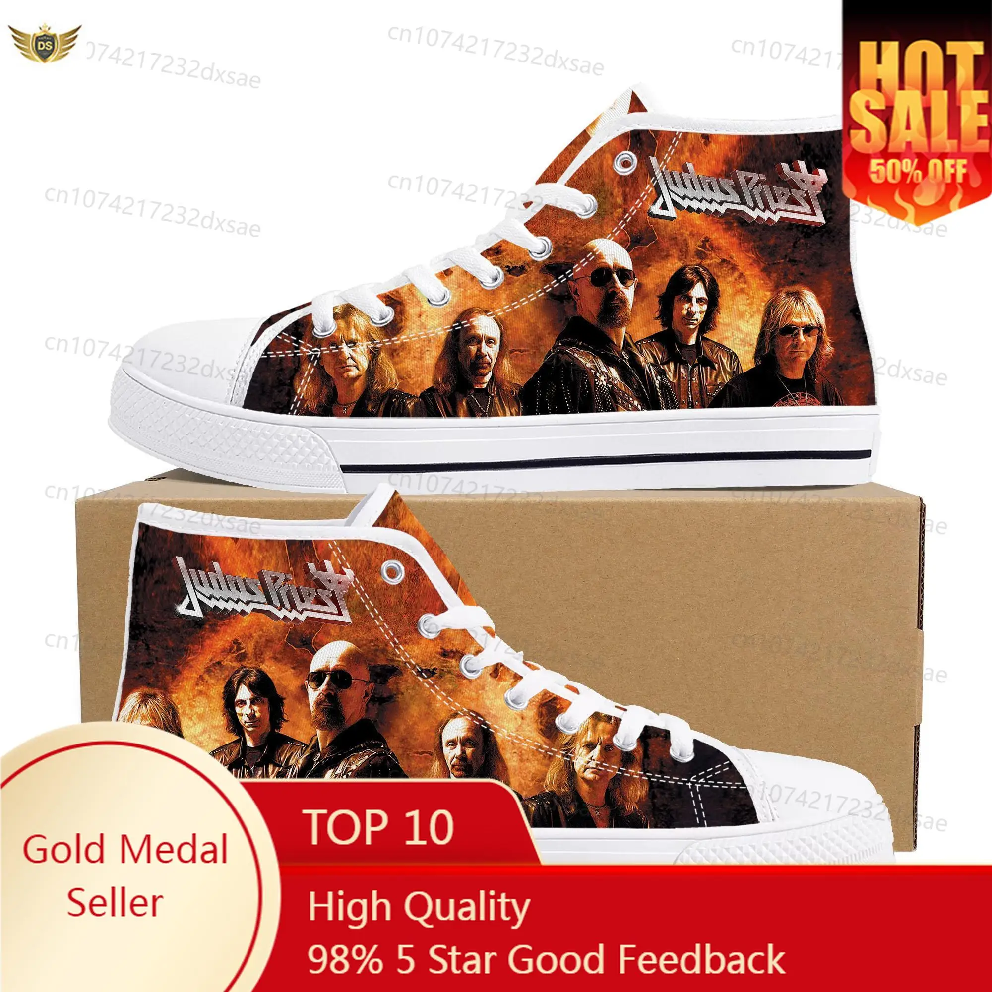 Judas Priest Heavy Metal Rock Band High Top High Quality Sneakers Men Women Teenager Canvas Sneaker Casual Custom Couple Shoes
Judas Priest Heavy Metal Rock Band High Top High Quality Sneakers Men Women Teenager Canvas Sneaker Casual Custom Couple Shoes