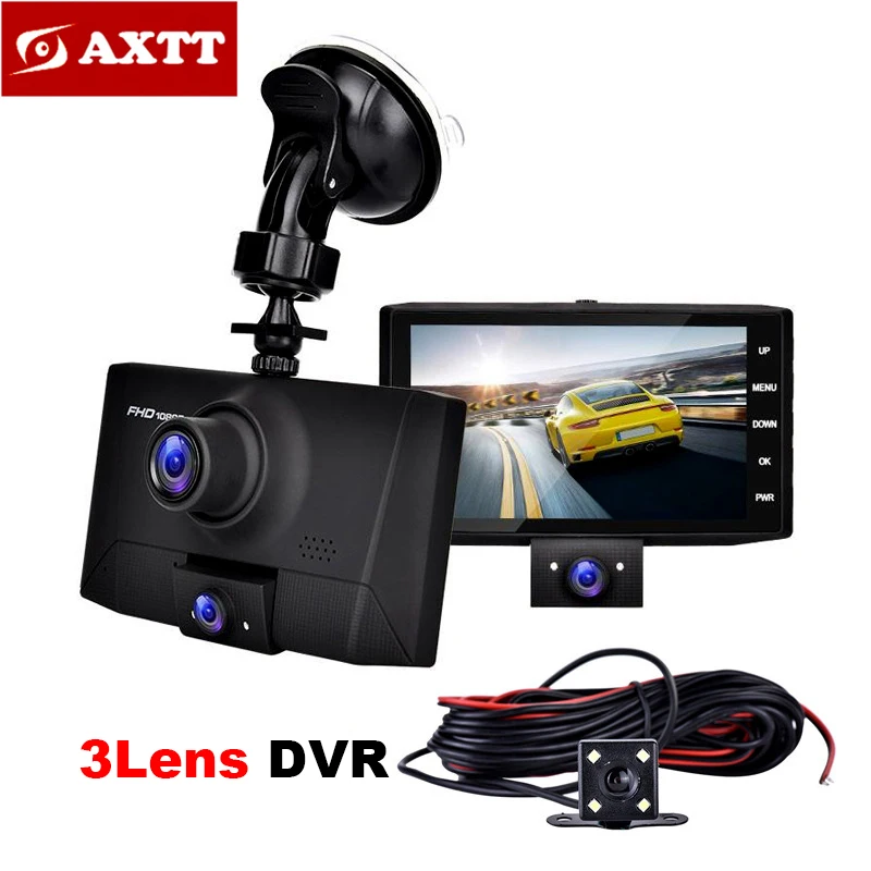 4.0'' 3 Lenes Car DVR Dash Camera Video Recorder Rear View Auto Registrator With Two Cameras Dash Cam DVRS Dual Lens Blackbox
4.0'' 3 Lenes Car DVR Dash Camera Video Recorder Rear View Auto Registrator With Two Cameras Dash Cam DVRS Dual Lens Blackbox