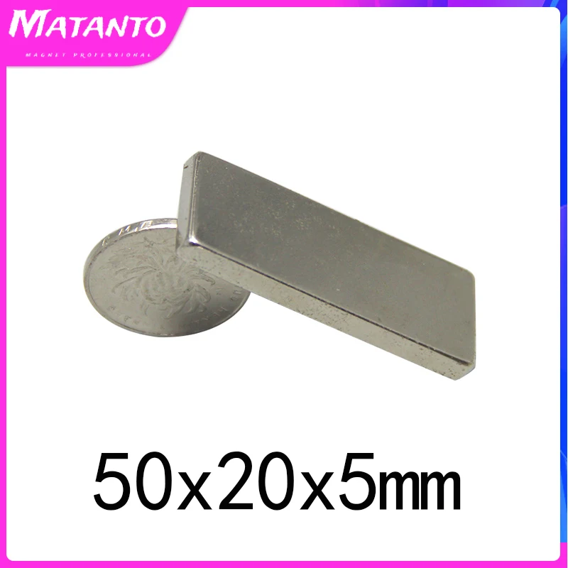 1/2/3pcs 50x20x5mm N35 Strong Quadrate Neodymium Magnet Powerful NdFeB Magnet 50x20x5 mm Block Rare Earth Magnets 50*20*5mm
1/2/3pcs 50x20x5mm N35 Strong Quadrate Neodymium Magnet Powerful NdFeB Magnet 50x20x5 mm Block Rare Earth Magnets 50*20*5mm