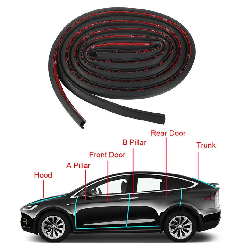 For Tesla Model 3 Y X S Door Seal Kit Sunroof Seal Soundproof Rubber Hood Dashboard A B Pillar Weather Draft Seal Strip
For Tesla Model 3 Y X S Door Seal Kit Sunroof Seal Soundproof Rubber Hood Dashboard A B Pillar Weather Draft Seal Strip